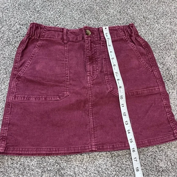 American Eagle Hi Rise A Line Corduroy Mini Skirt NWT - Picture 7 of 10